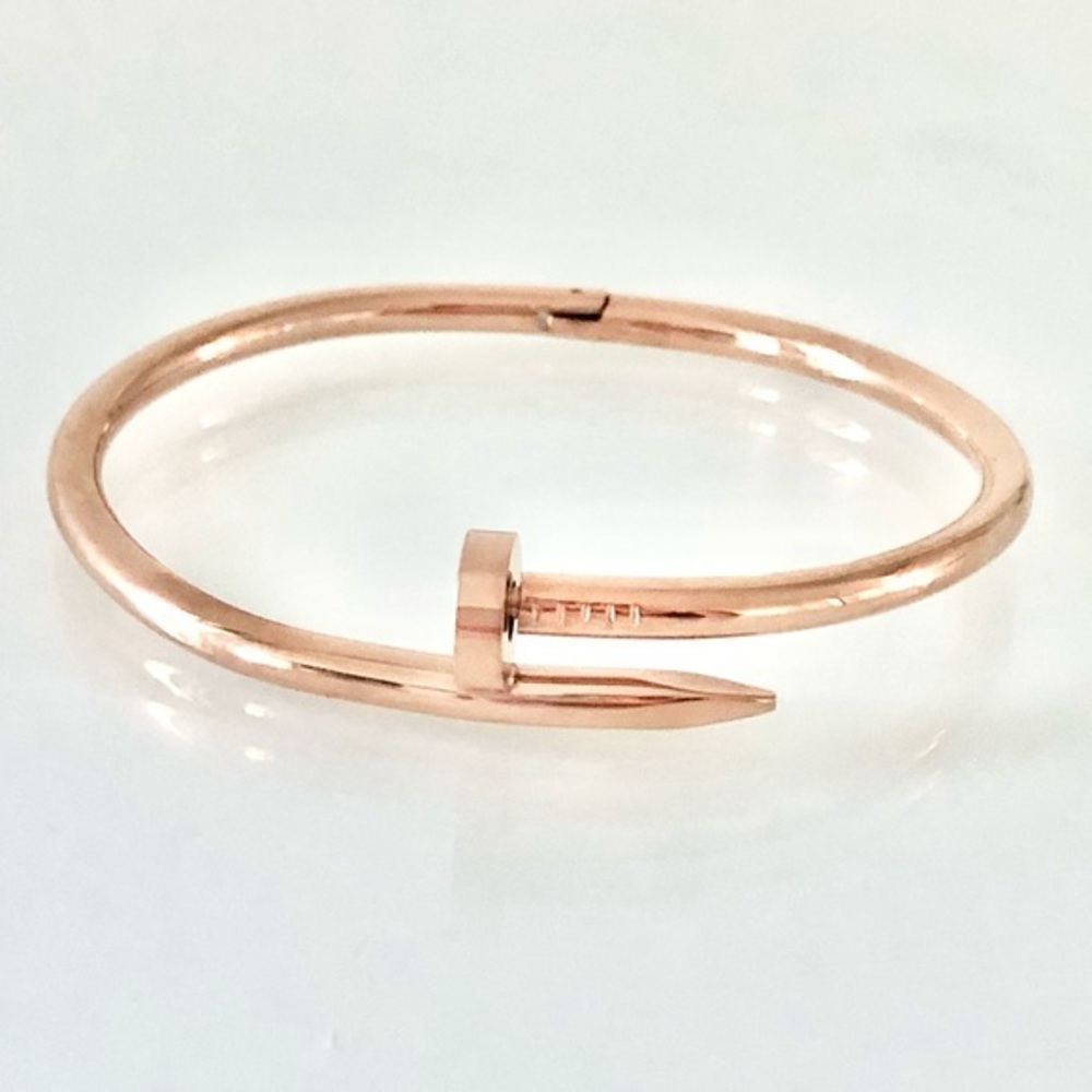 Rose Gold Nail Cuff Bracelet